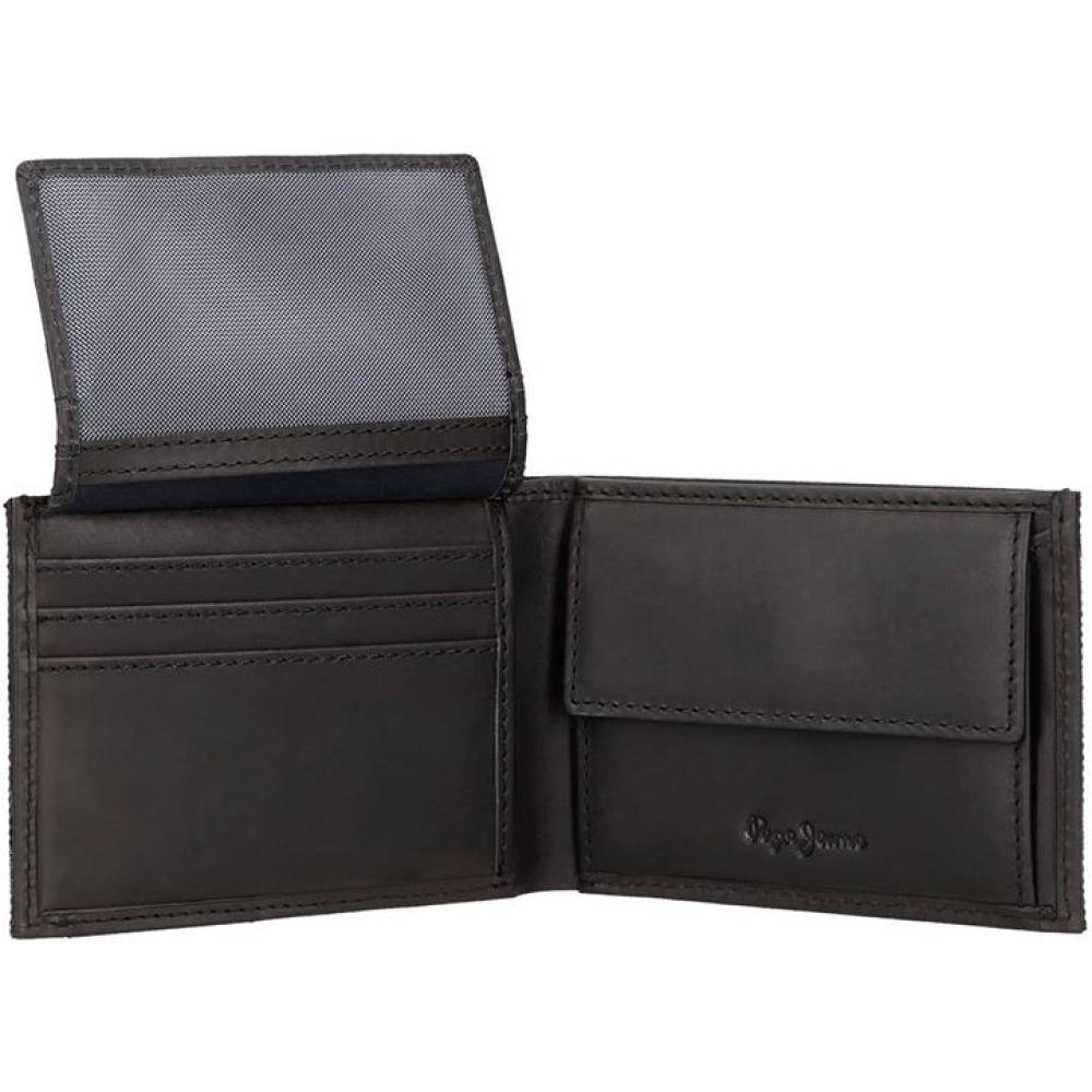 Kožni novčanik za muškarce 11cm PJL Hilltop navy 74131 - detalj