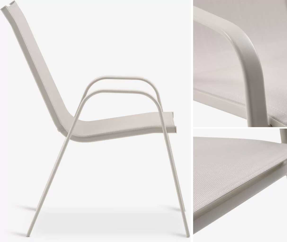 Garnitura za 6 osoba sa sklopivim stolom Butter - detalj