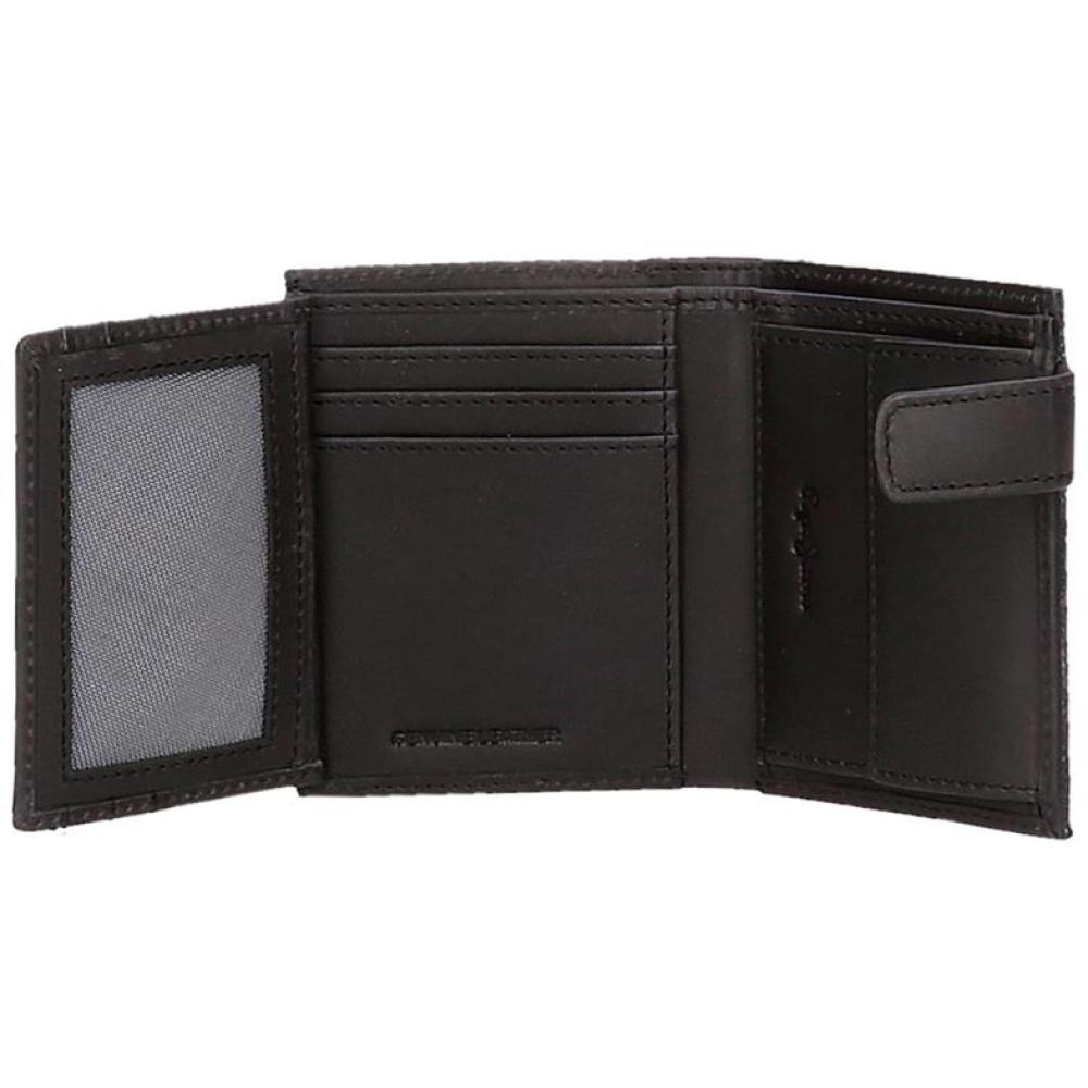 Kožni novčanik za muškarce 10cm PJL Hilltop teget 74112 - detalj