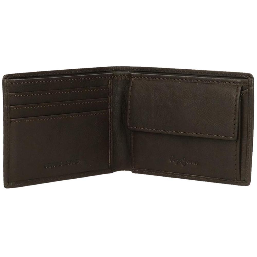 Muški novčanik od prirodne kože Pepe Jeans Badge brown 73771 - detalj