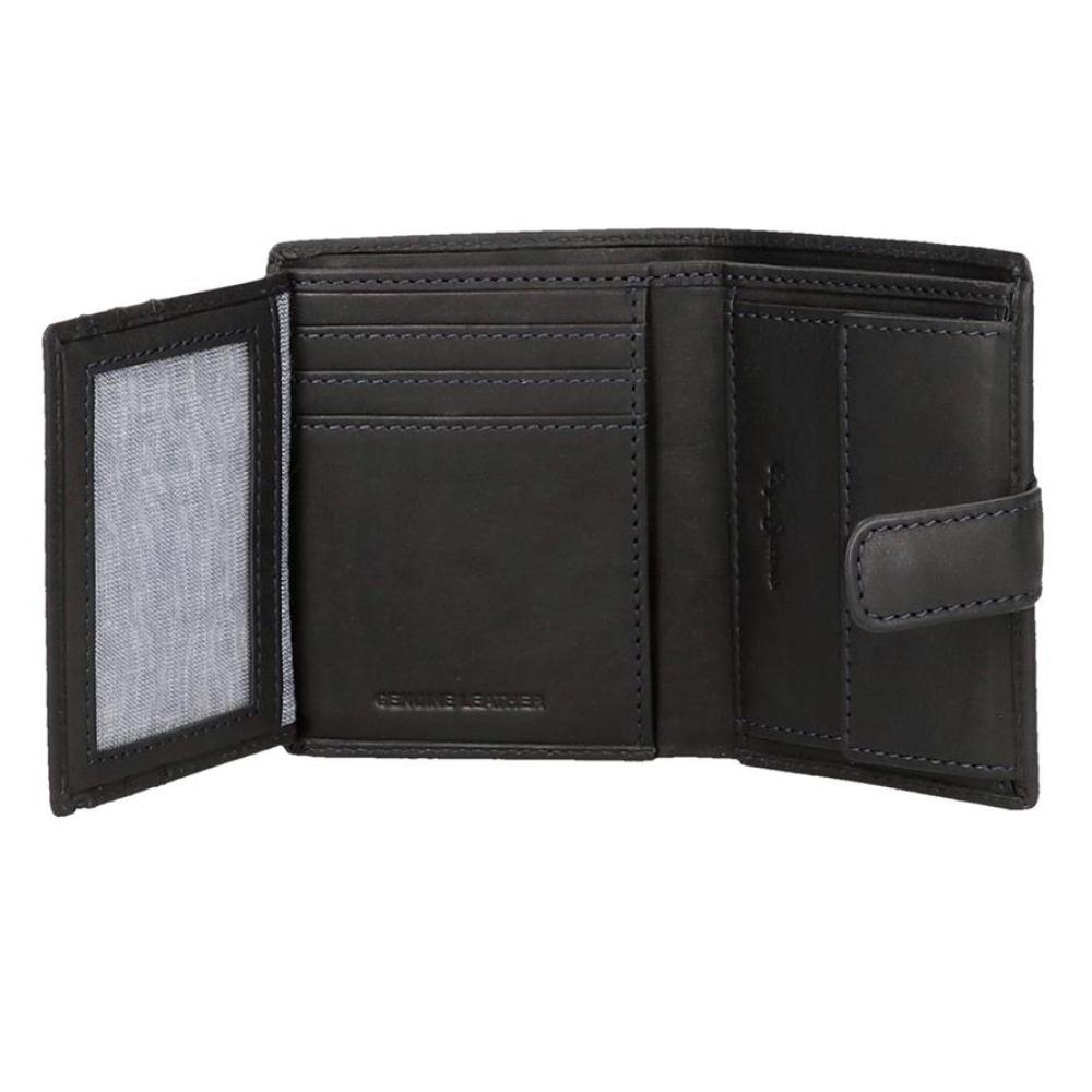 Novčanik od prirodne kože Pepe Jeans Badge navy 73712 - detalj