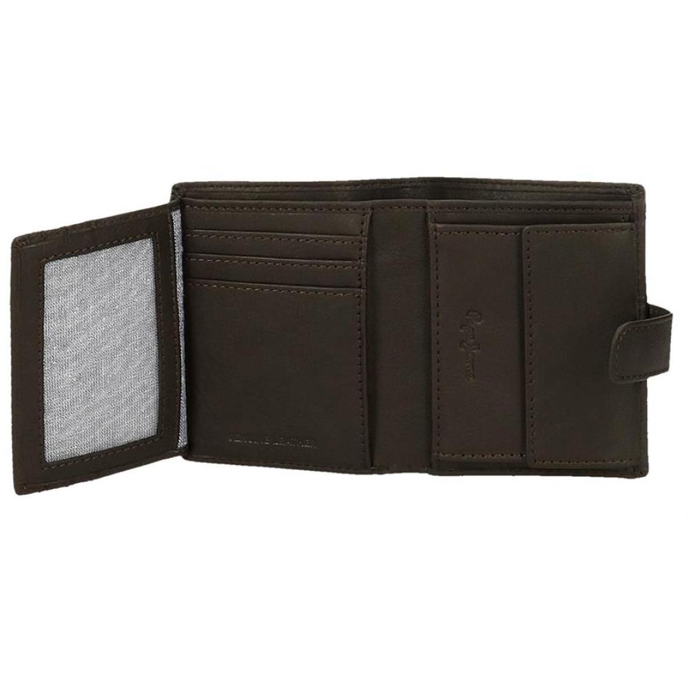 Novčanik od prirodne kože Pepe Jeans Badge brown 73712 - detalj