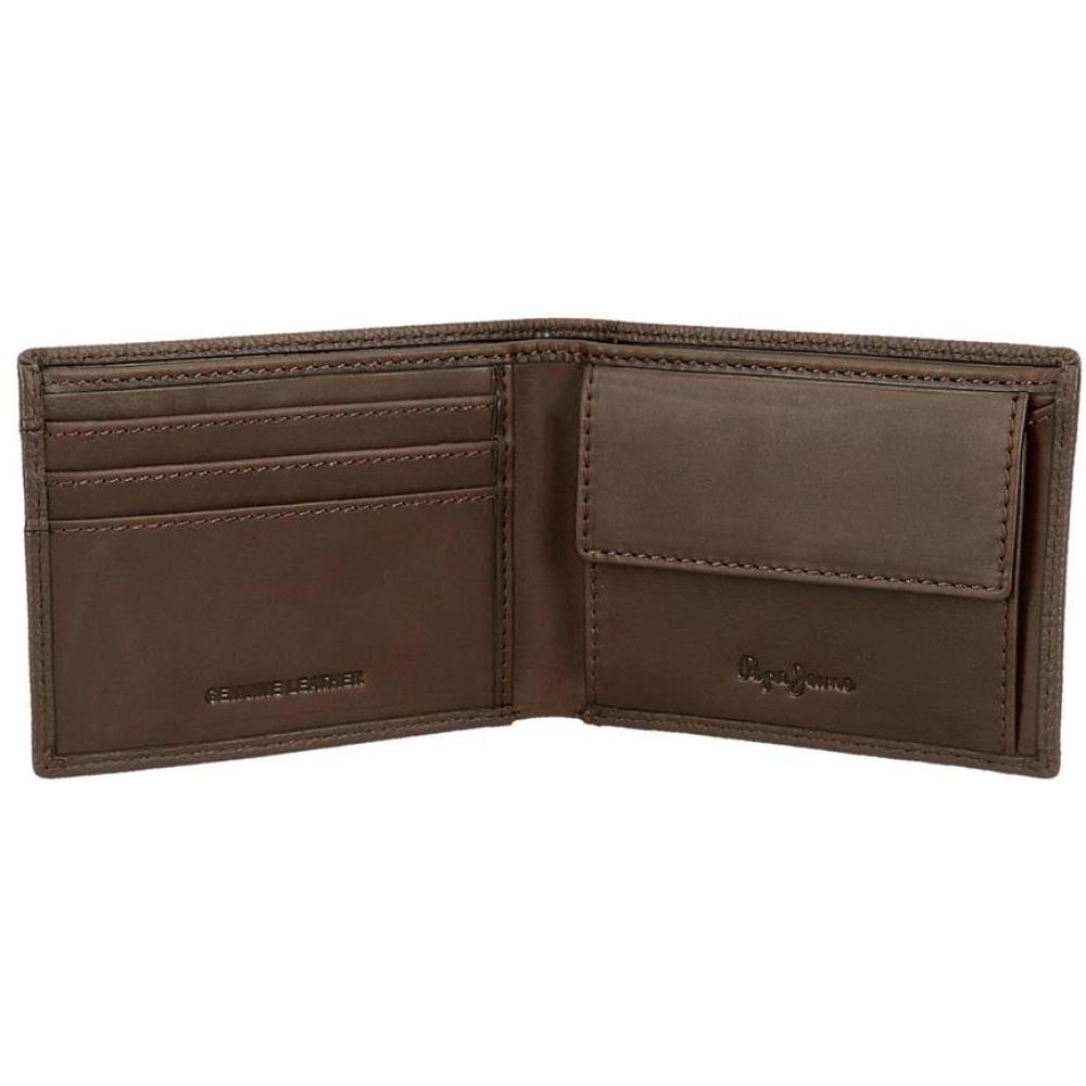 Muški kožni novčanik PJL Checkbox brown 78871 - detalj