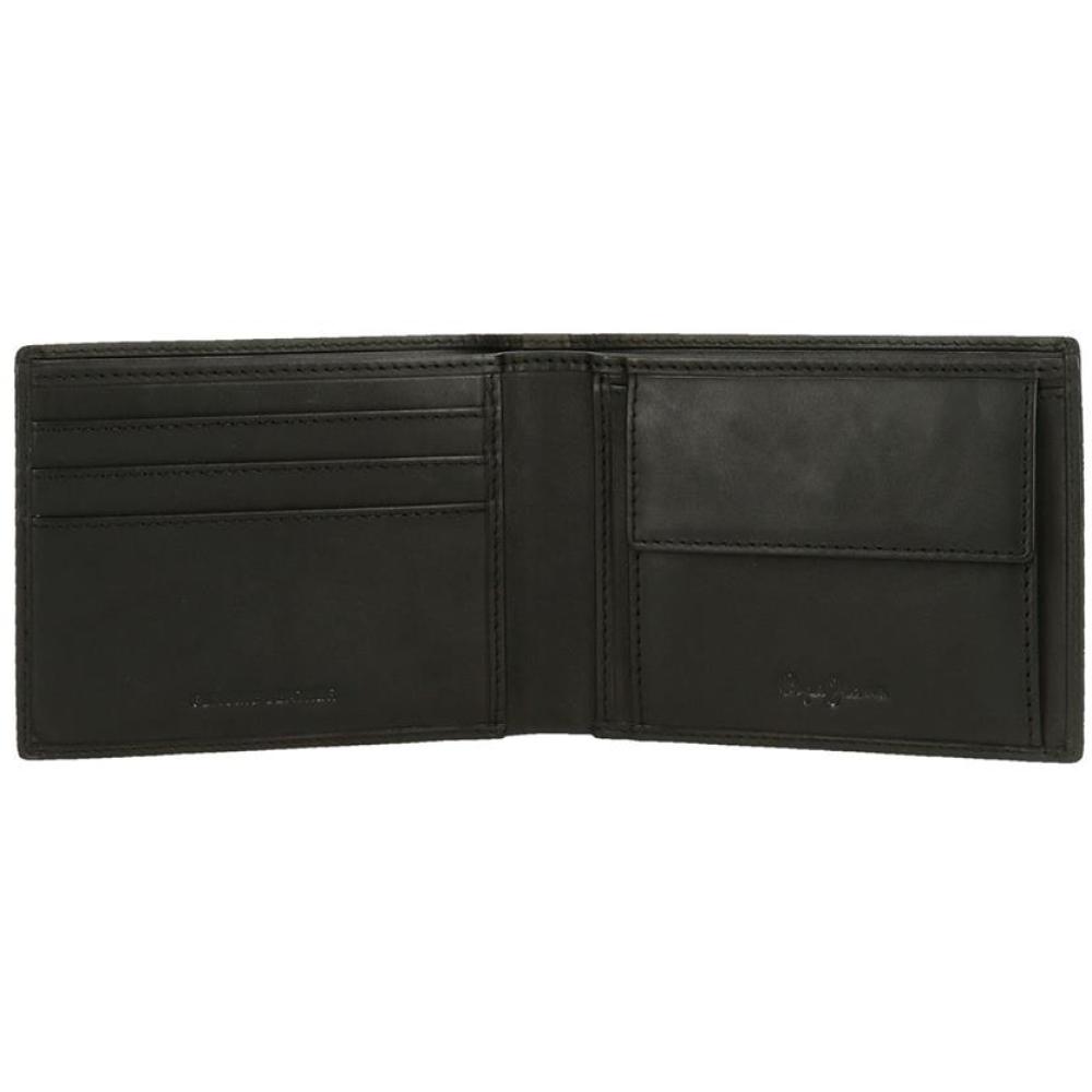 Muški kožni novčanik 12cm PJL Marshal black 78742 - detalj