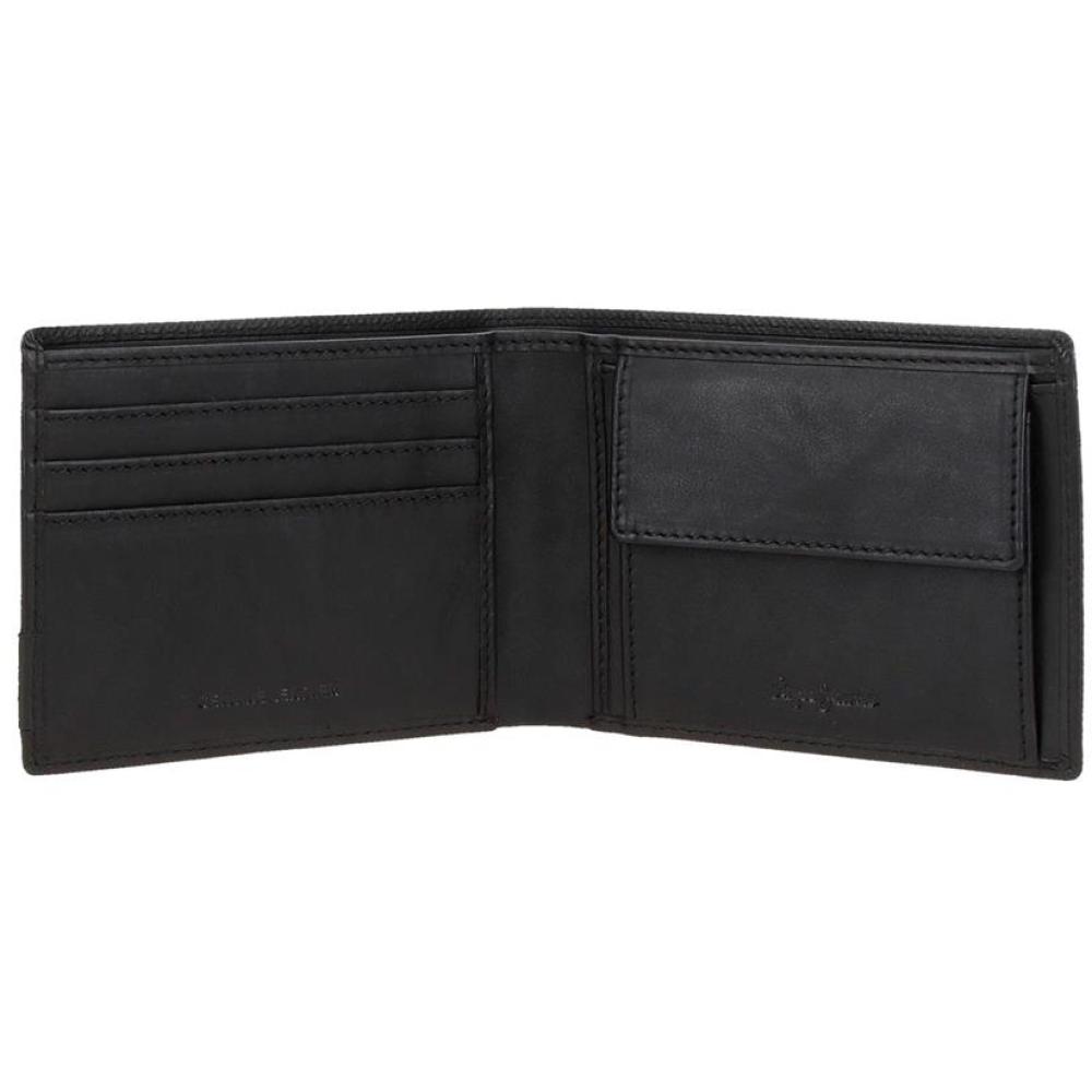Kožni novčanik 12cm na preklop Pepe Jeans Topper black 78542 - detalj