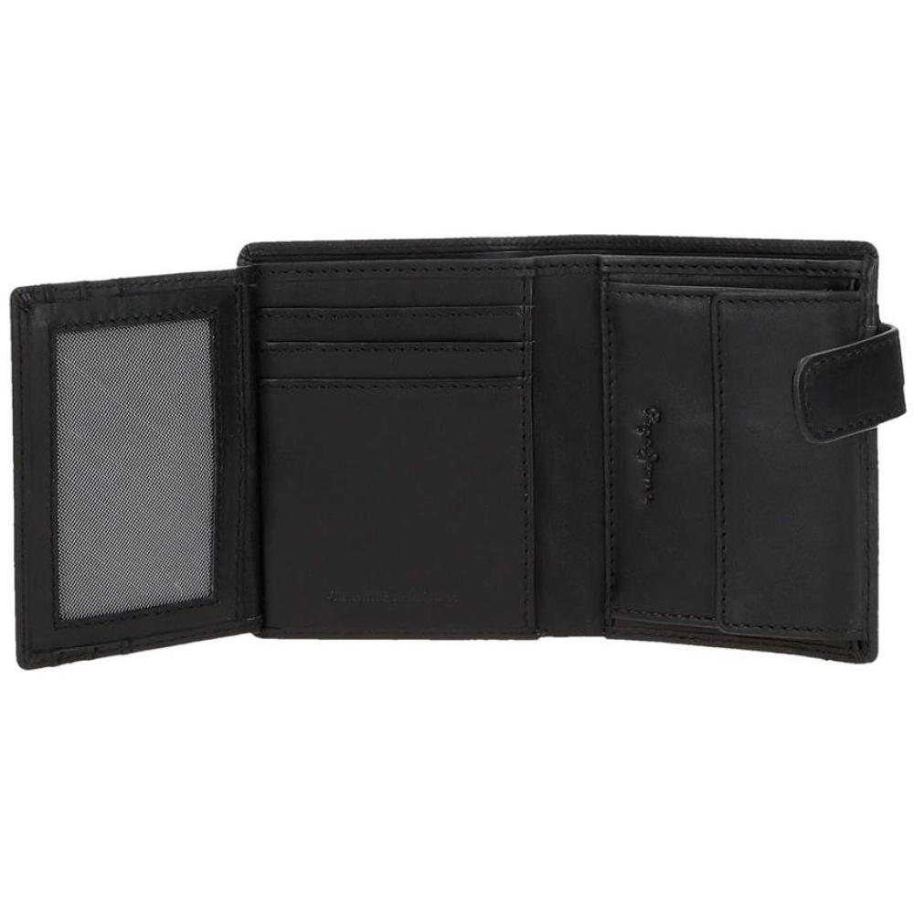 Kožni novčanik na preklop PJL Topper black 78512 - detalj