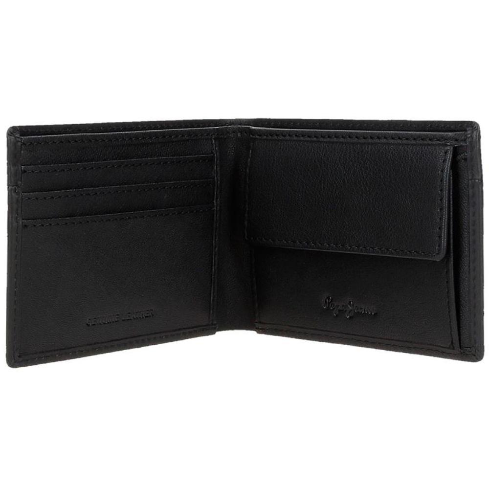 Muški novčanik od prirodne kože PJL Staple black 78471 - detalj