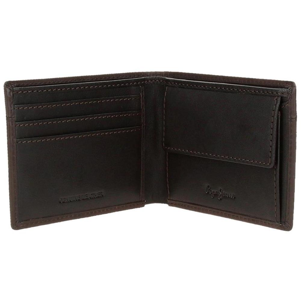 Muški novčanik od prirodne kože PJL Staple brown 78471 - detalj