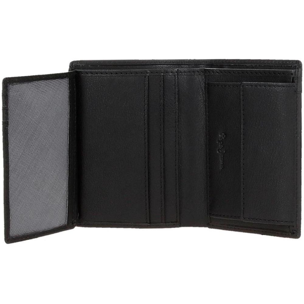 Muški novčanik od prirodne kože PJL Staple black 78420 - detalj