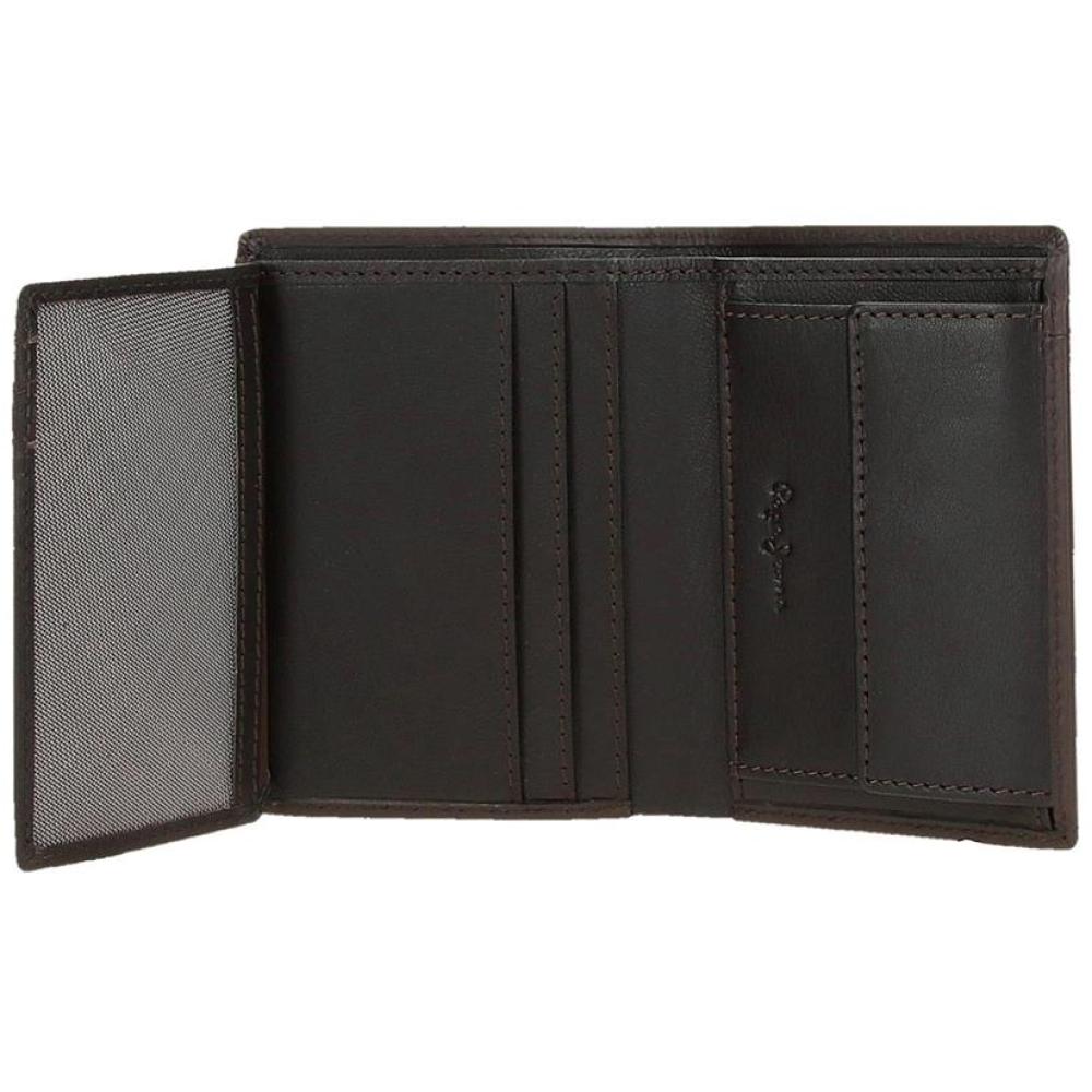 Muški novčanik od prirodne kože PJL Staple brown 78420 - detalj