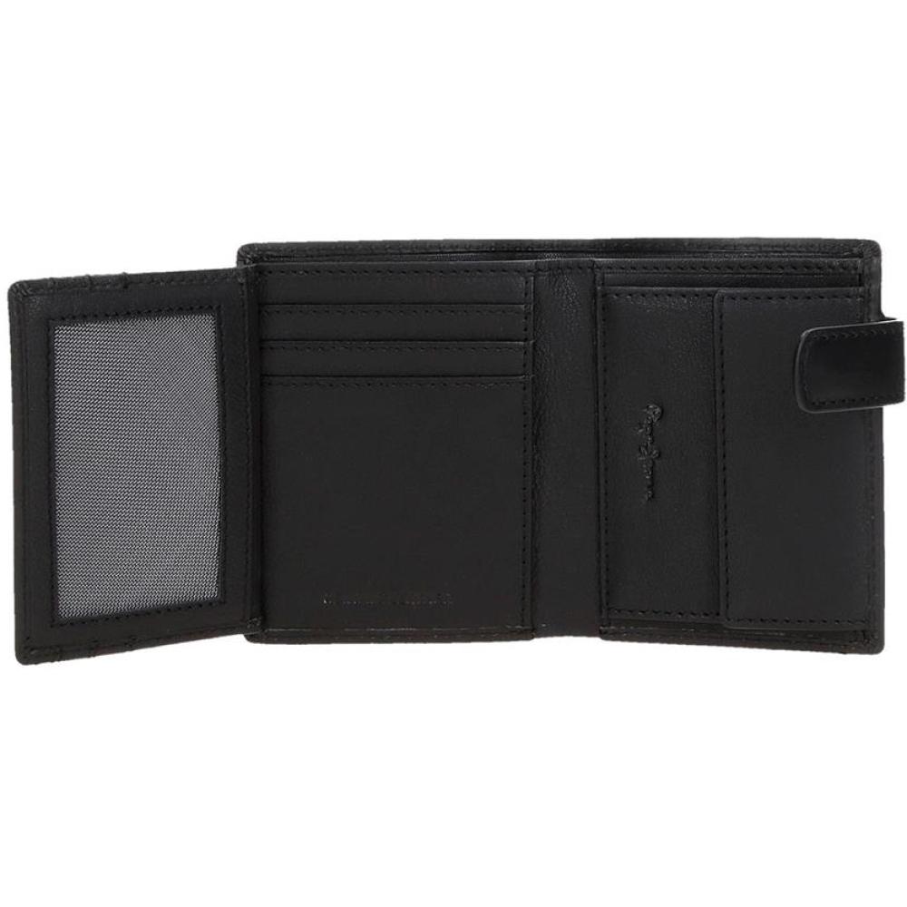 Muški novčanik od prirodne kože PJL Staple black 78412 - detalj