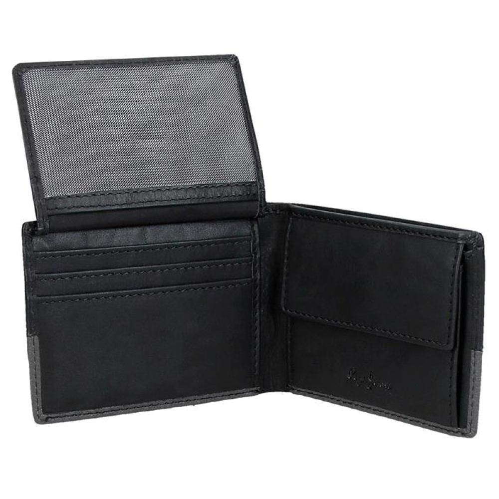 Kožni novčanik za muškarce Pepe Jeans Dual black 78331 - detalj