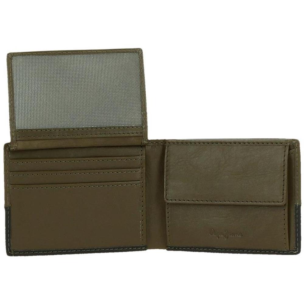 Kožni novčanik za muškarce Pepe Jeans Dual green 78331 - detalj