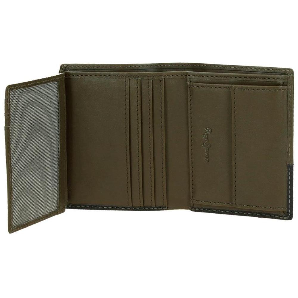 Muški kožni novčanik na preklop PJL Dual green 78311 - detalj