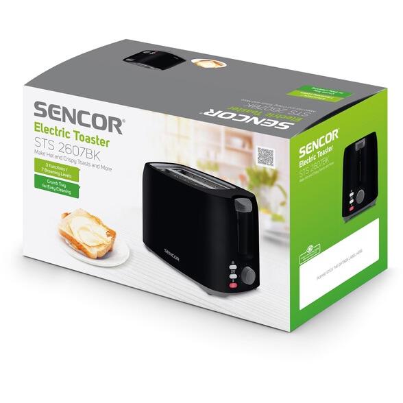 SENCOR STS 2607BK toster - detalj