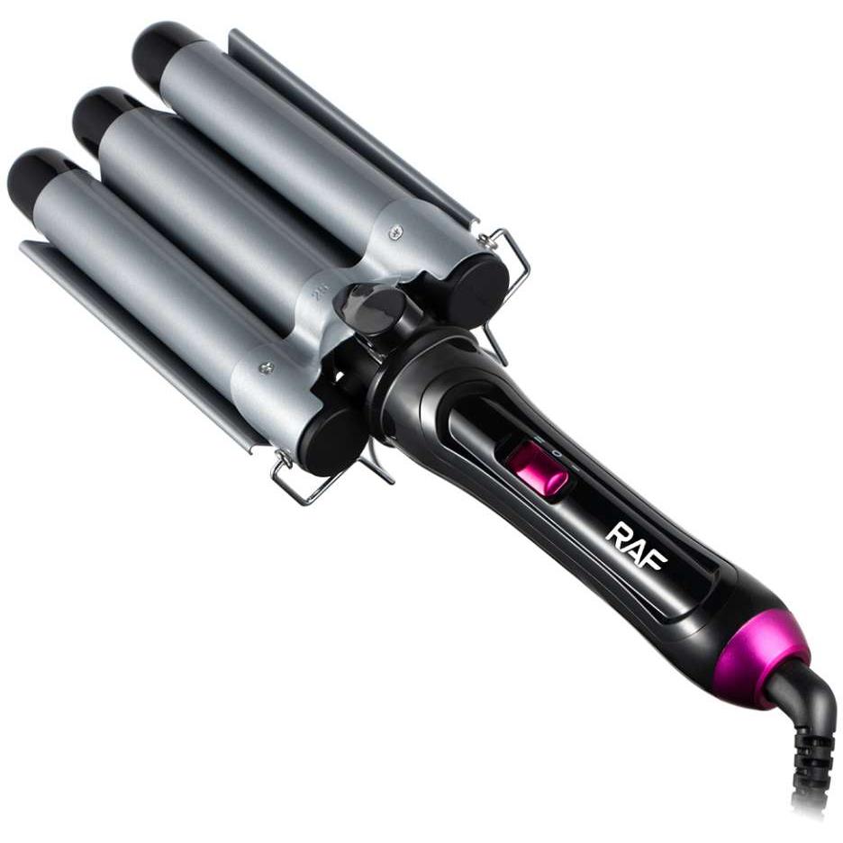 Stajler za kosu sa trostrukim keramičkim uvijačem 97W RAF R.481B - detalj