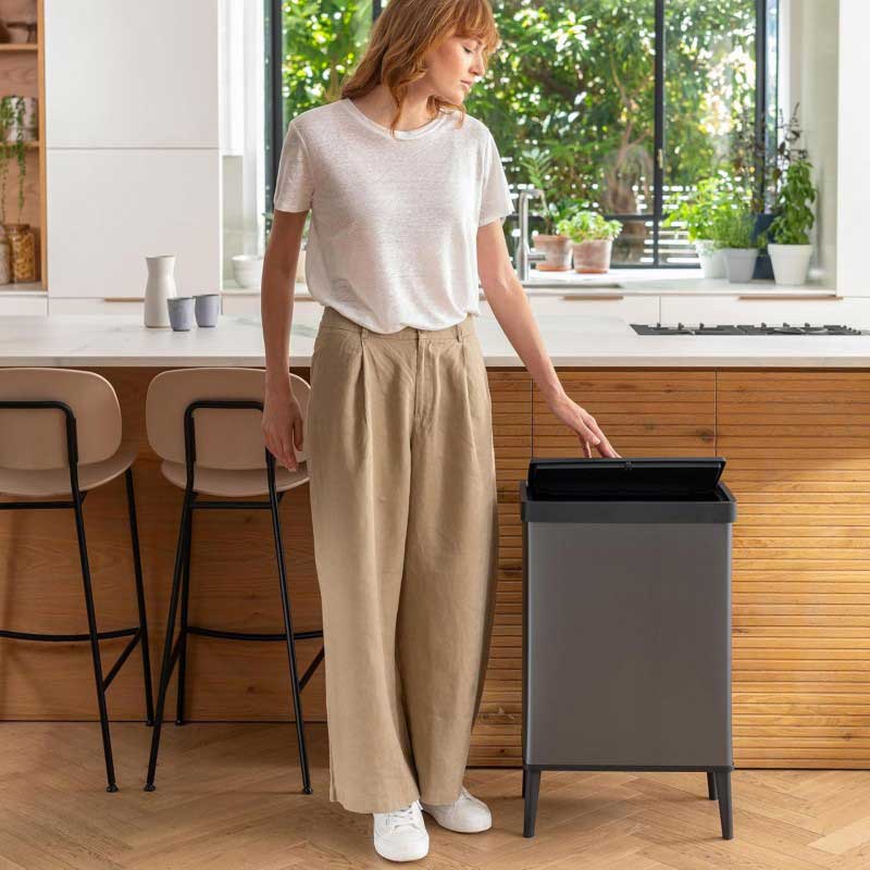 Kanta za otpatke Curver Verto Pearl Blue 54L - detalj