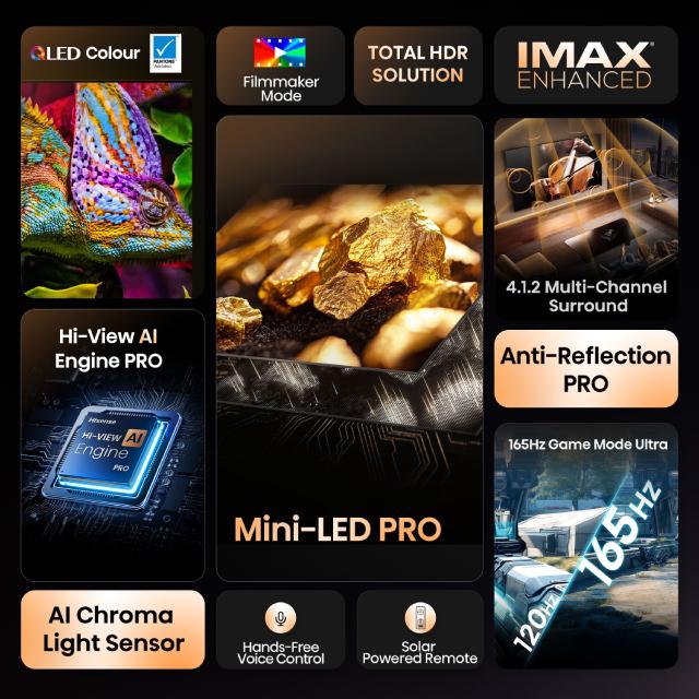 HISENSE 75 inča 75U8Q Mini-LED 4K UHD Smart TV - detalj