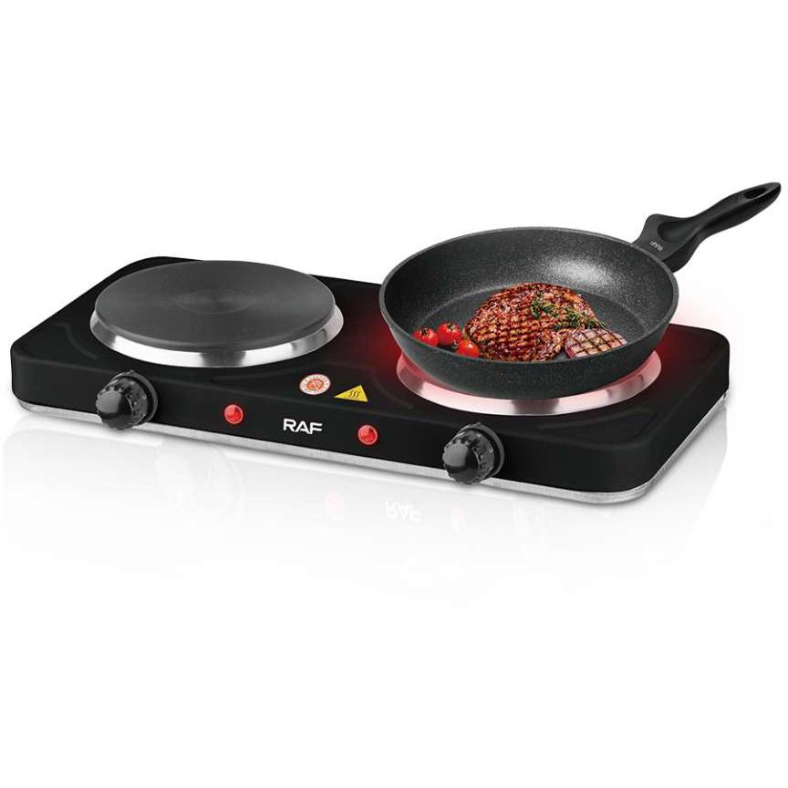 Raf R.8020ab ElektriČni ReŠo Sa Dve Ringle Crni 2 X 1000w - detalj