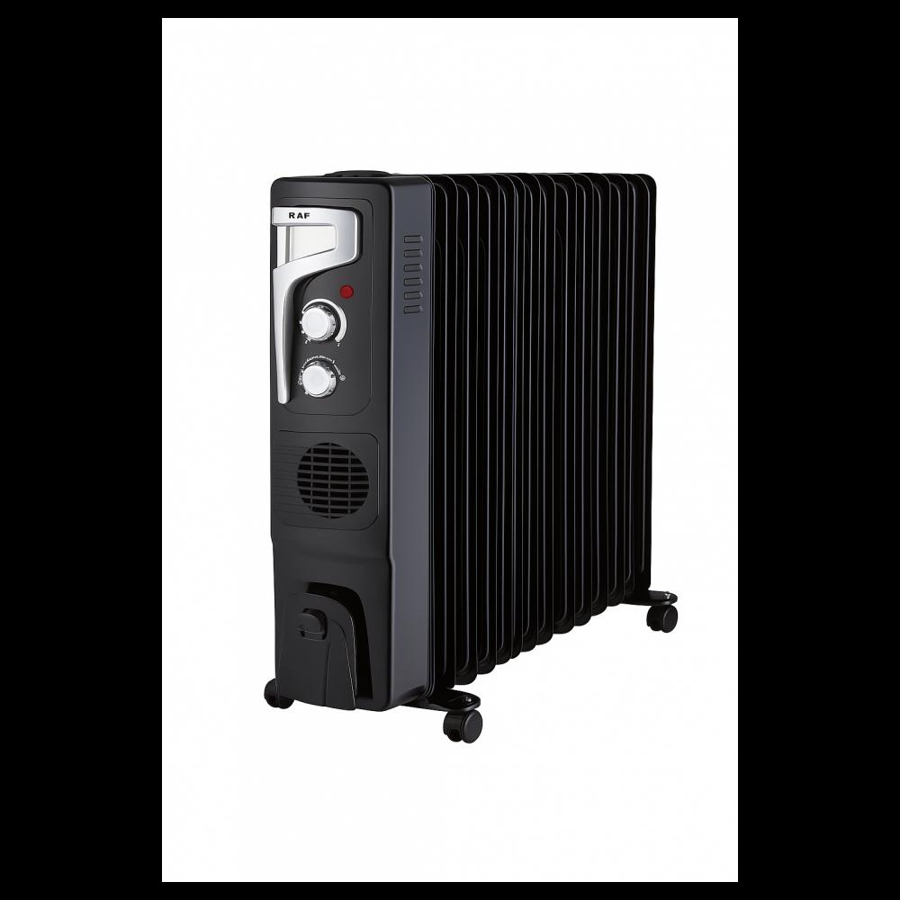 Raf R.1329b Uljni Radijator Sa Ventilatorom 13 Rebara Crni 2900w - detalj