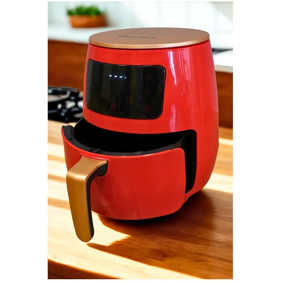 Friteza na vruć vazduh Quantek Q1301RD Air Fryer 6L 1600W Crvena - detalj