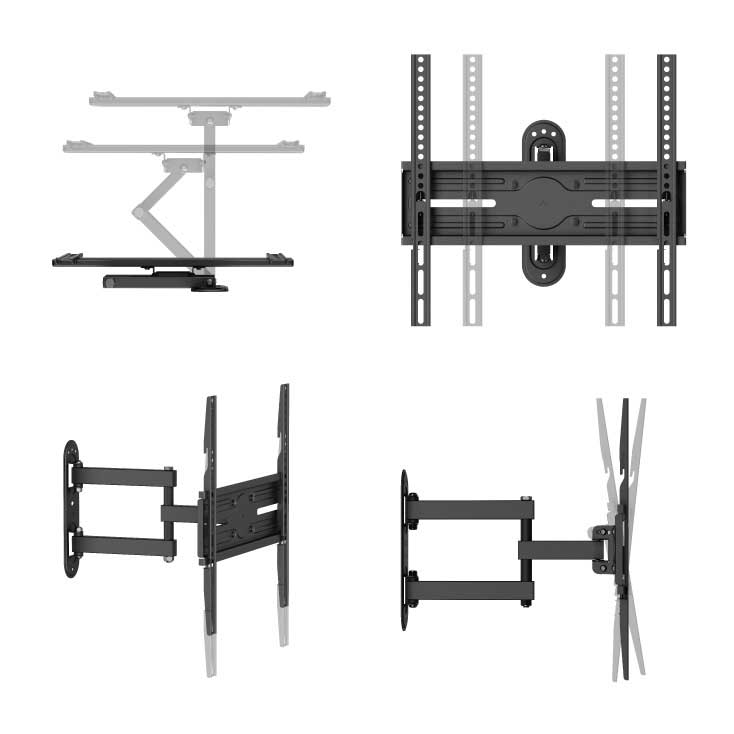 Zidni zglobni nosač za televizore od 32 do 65 inča LCDH85-44B - detalj