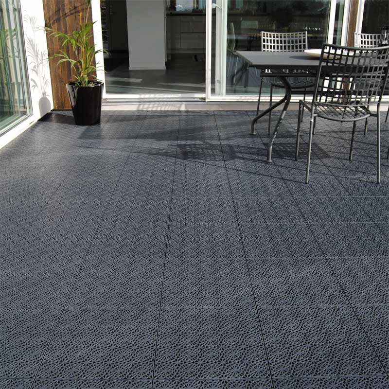 Podna obloga velike nosivosti za spoljnu upotrebu 1m2 7kom. Bergo XL Graphite Grey - detalj