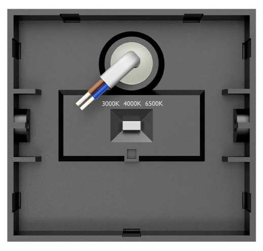 Zidna LED lampa sa promenljivom bojom svetla 6W Braytron BG38-02682 - detalj