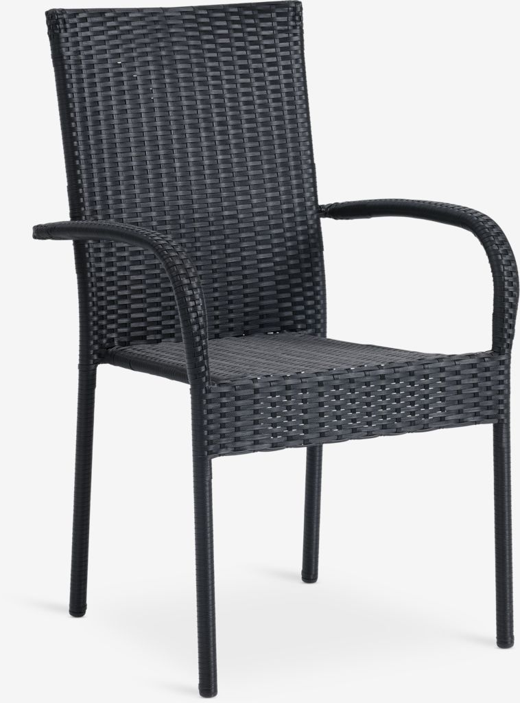Trpezarijska garnitura za 6 osoba Gven Black - detalj