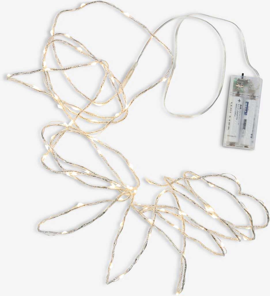 Novogodišnje lampice na baterije String Lights 80 LED - detalj