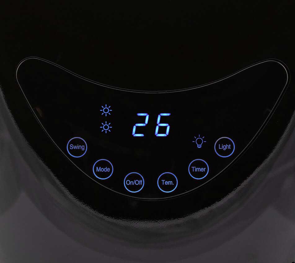 Grejalica sa LED svetlom i daljinskim 2kW Ardes Sauron AR4BL1 - detalj