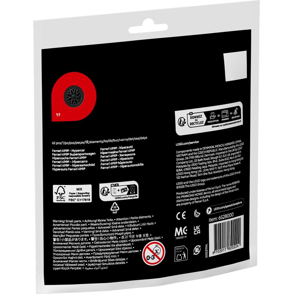 LEGO 30709 Ferrari 499p – Hiperautomobil - detalj