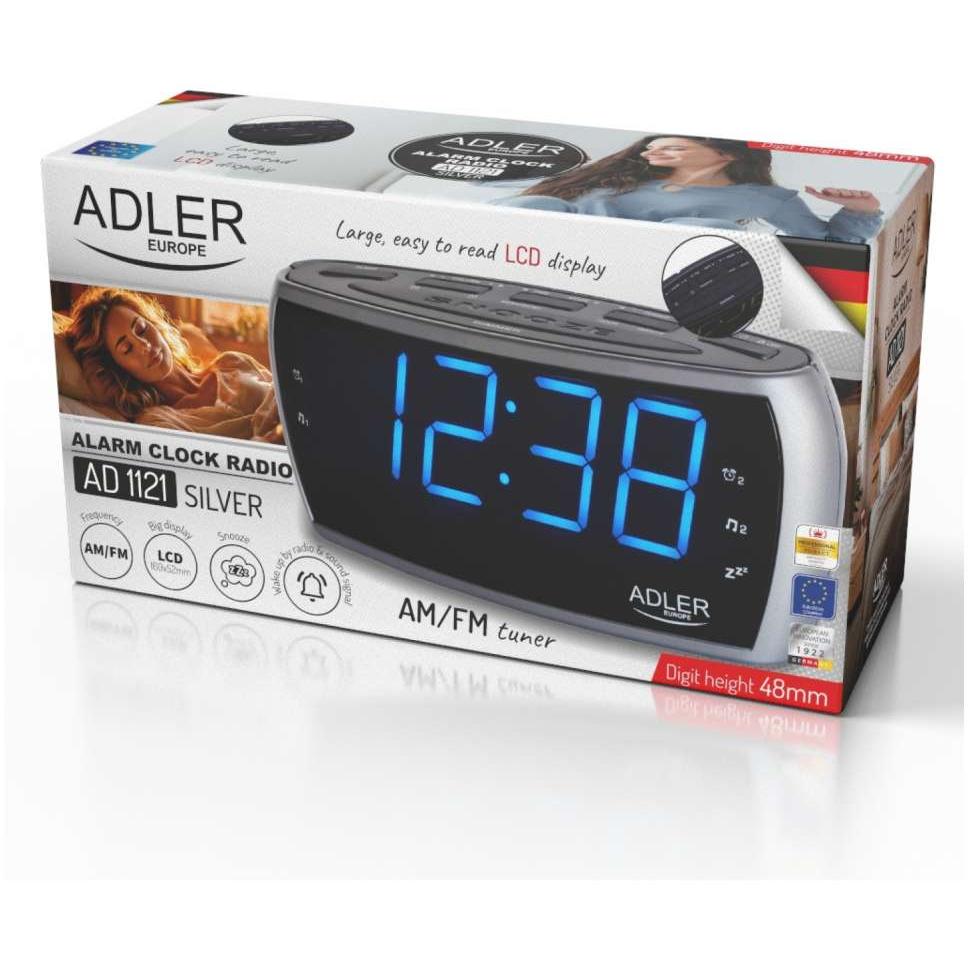 Adler Stoni radio sat Silver 1121S - detalj