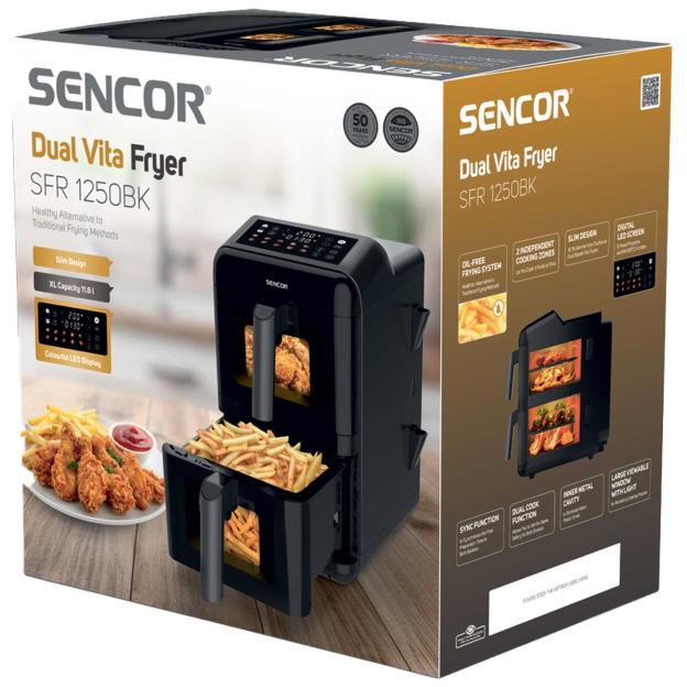 SENCOR SFR 1250BK multifunkcijska friteza na vruć vazduh - detalj
