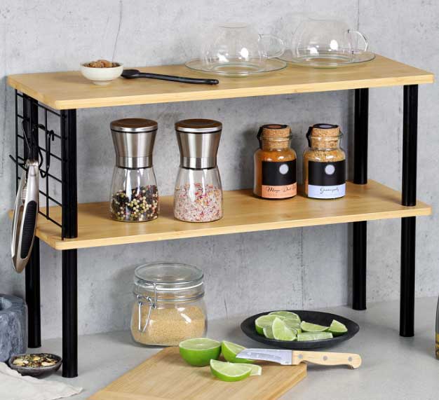 Višenamenska polica Dekor 55x20x38cm Kesper KSP58809 - detalj