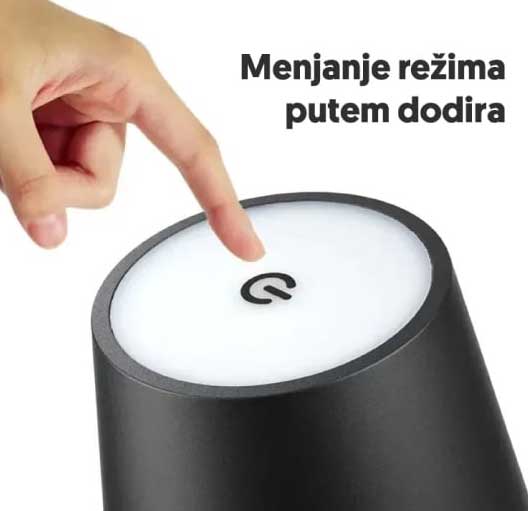 Stona lampa sa punjivom baterijom NLS9501/BK - detalj