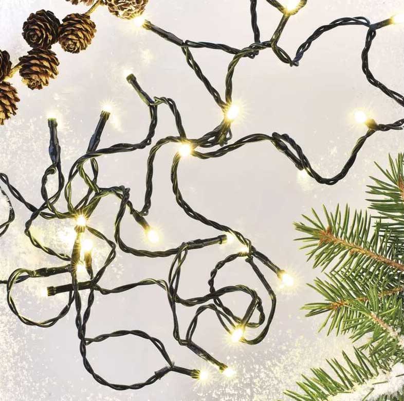 Novogodišnje lampice 500 LED 50m Sa tajmerom Emos D4AW26 - detalj