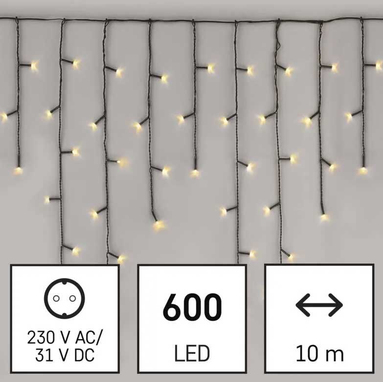 Novogodišnje lampice Ledenice 600 LED 10m Sa tajmerom Emos D4CW03 - detalj