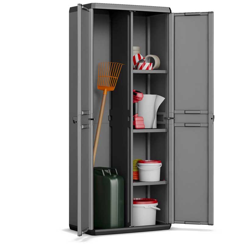 Čvrst i stabilan dvokrilni orman Keter Piu Utility - detalj