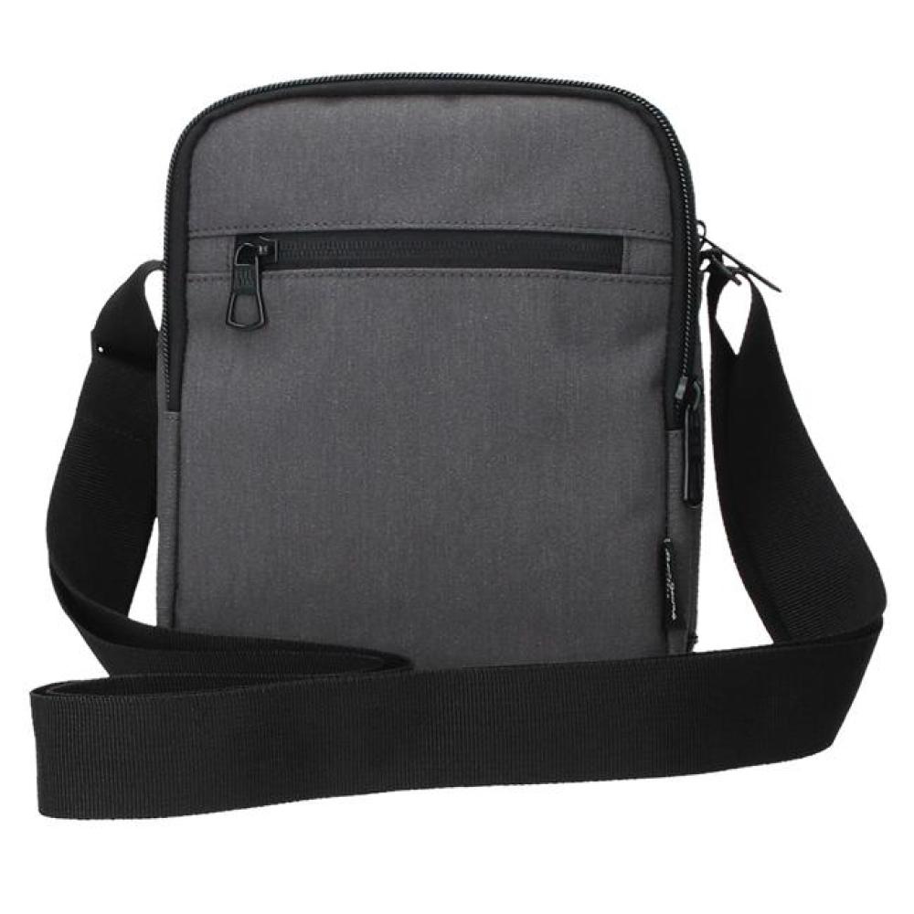 Muška torbica 22cm sa dve pregrade PJL Waltford grey 72755 - detalj
