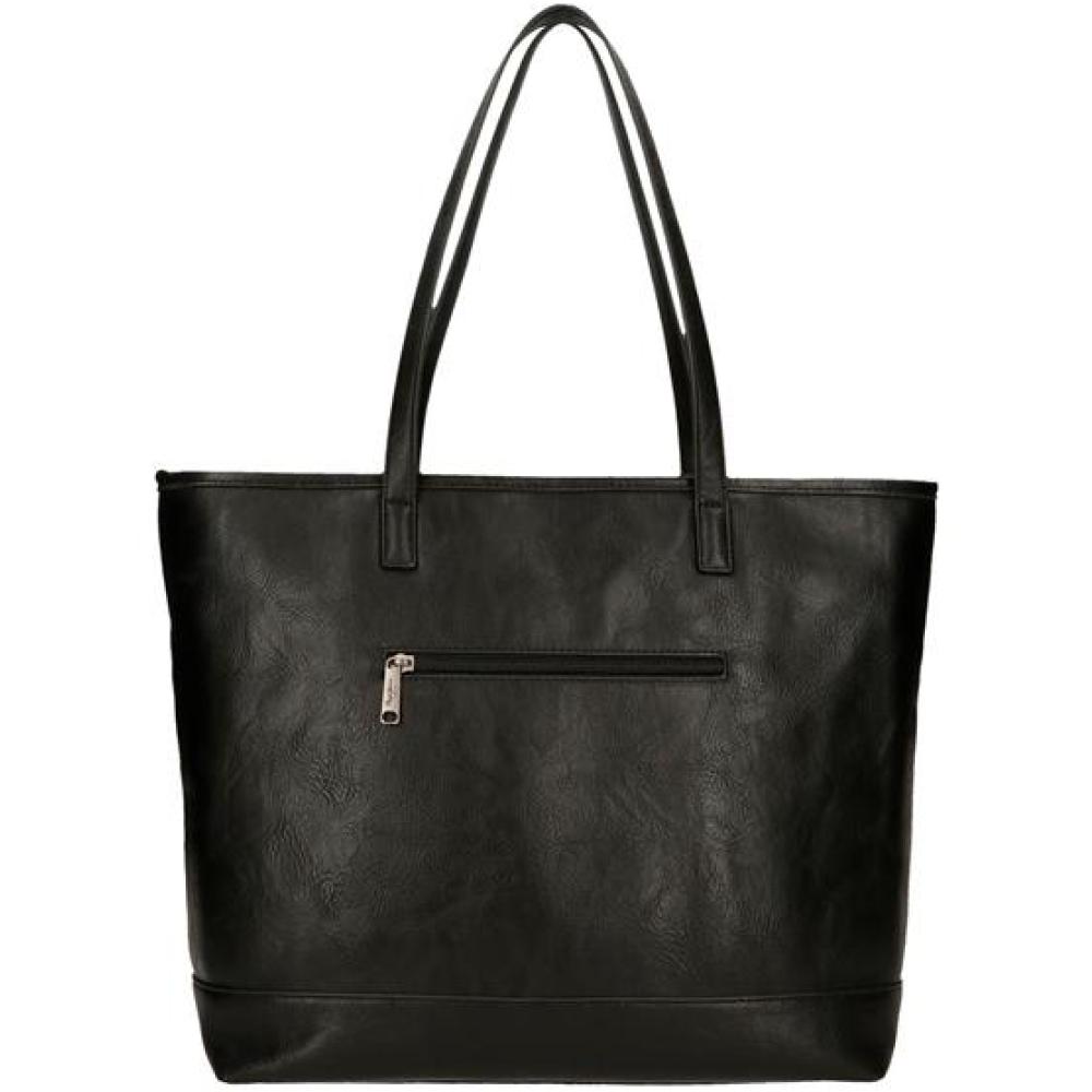 Ženska torba sa pregradom za laptop i tablet Pepe Jeans Bera black 72375 - detalj