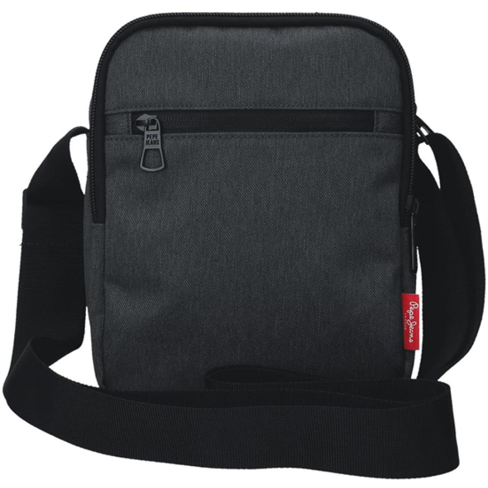 Muška torbica 22cm sa dve pregrade PJL Whitton grey 73255 - detalj