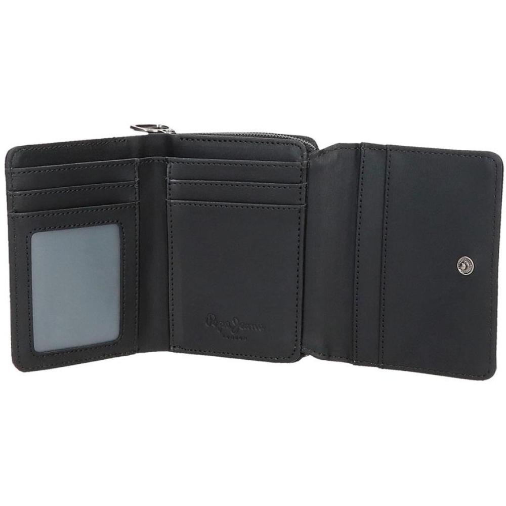 Ženski novčanik na preklop 10cm PJL Aura black 72182 - detalj