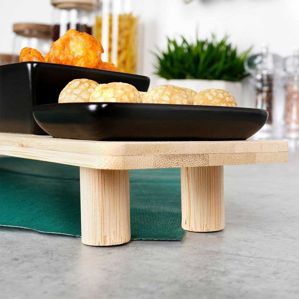 Stalak za posluživanje sa keramičkim činijama Vilde 139307 - detalj