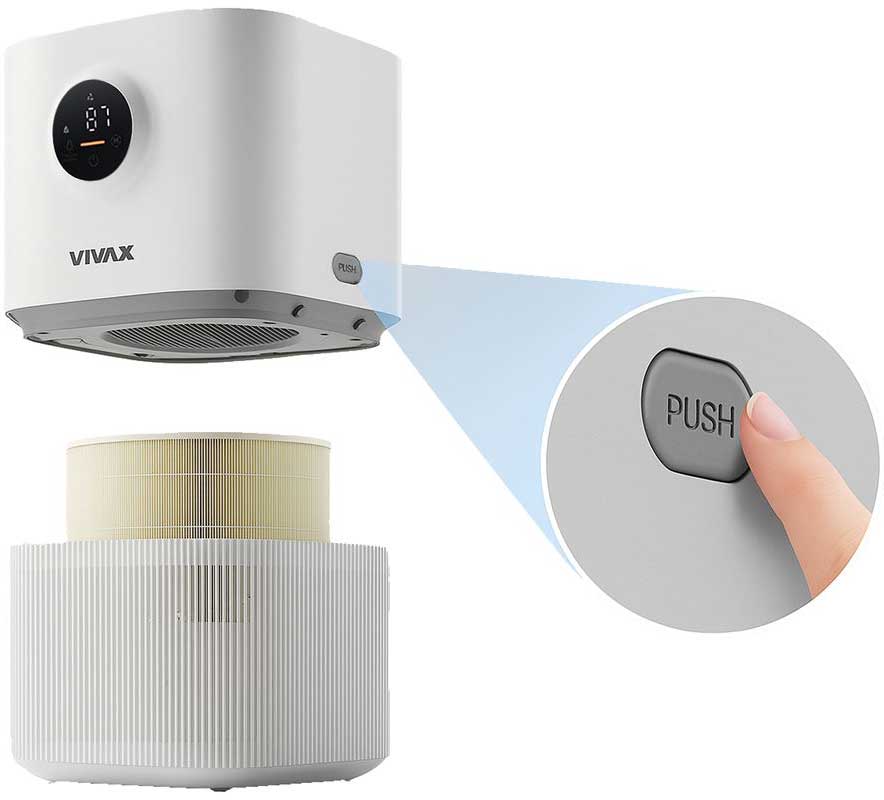 Vivax Home Prečišćivač vazduha AP-250M W AERIS Compact - detalj