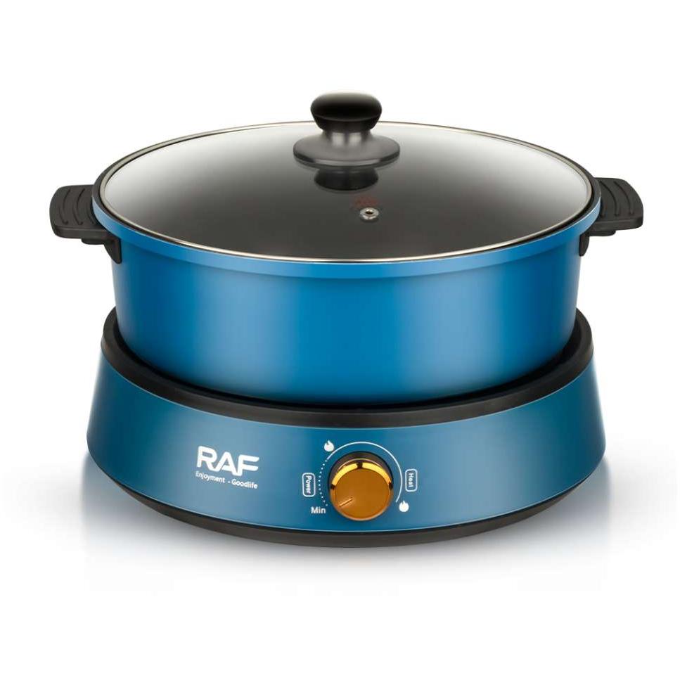 Električni lonac Krčko + Tiganj 1350W 4L 2u1 RAF R.5318 - detalj