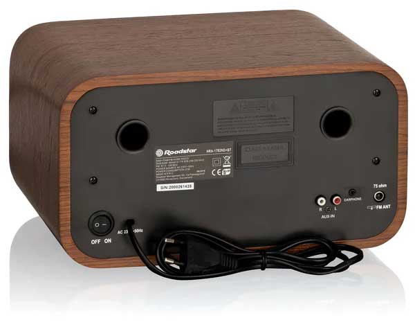 Roadstar Vintage Style Radio Bluetooth CD HRA-1782ND+BT - detalj