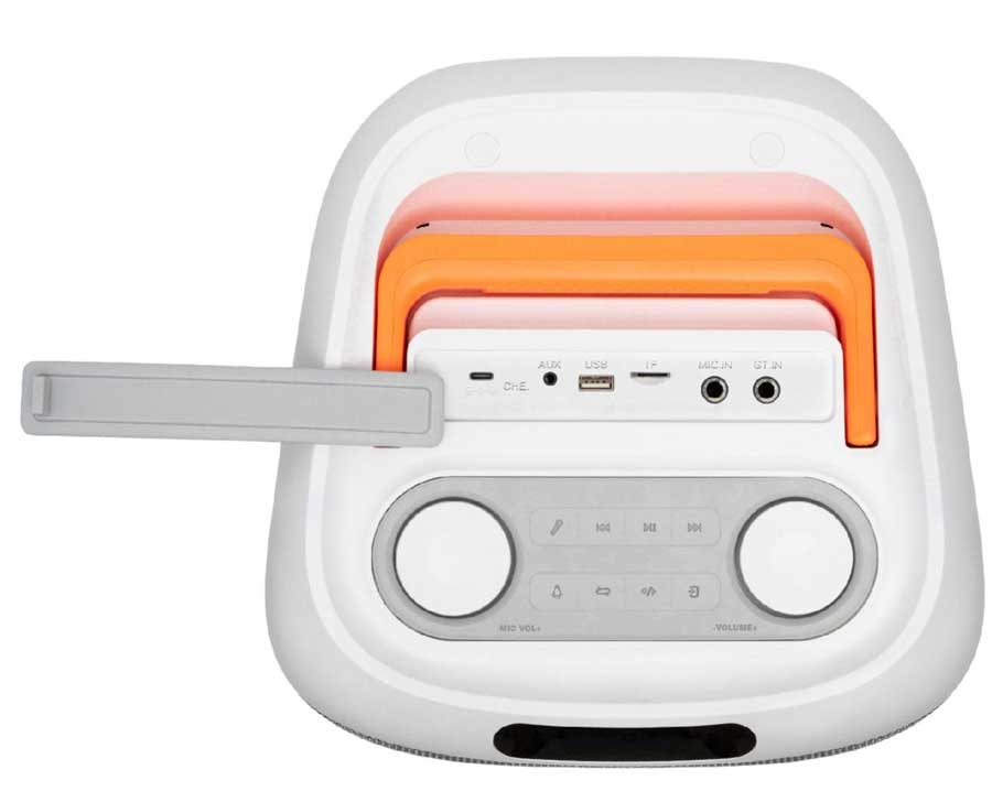 Bluetooth Party zvučnik sa punjivom baterijom i ulazom za gitaru 60W SAL PAR216WH - detalj