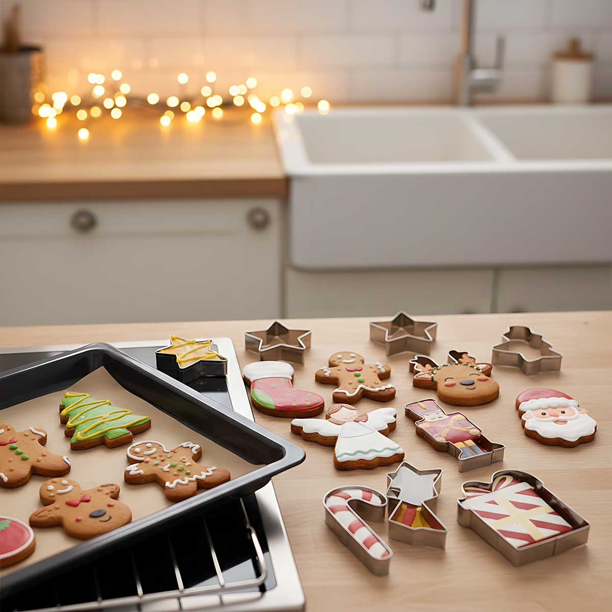 Kalupi Za Novogodišnje i Božićne Kolače - 17 Delova - detalj