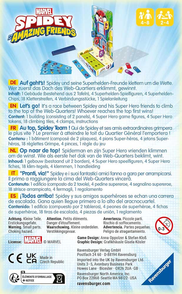 Društvena igra za decu Spidey Ravensburger 22594 - detalj